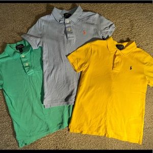 Set of 3 Polo Shirts Size 6 Boys
